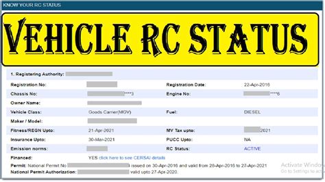 rc smart card name correction|Registration Certificate (RC): Check Vehicle .